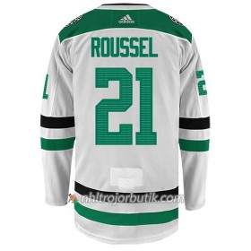 Män Ishockey Dallas Stars Tröja ANTOINE ROUSSEL 21 Adidas Vit Authentic